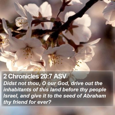 2 Chronicles 20:7 ASV Bible Verse Image