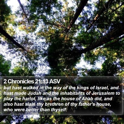 2 Chronicles 21:13 ASV Bible Verse Image