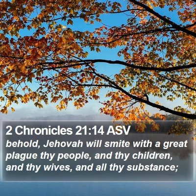 2 Chronicles 21:14 ASV Bible Verse Image