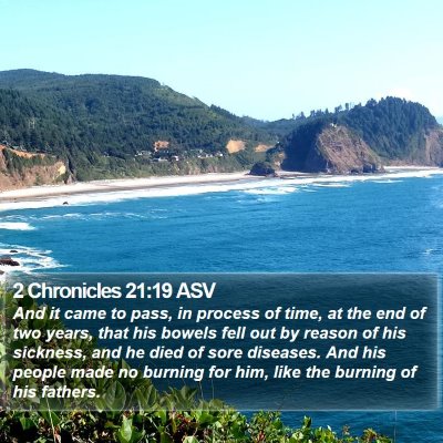 2 Chronicles 21:19 ASV Bible Verse Image