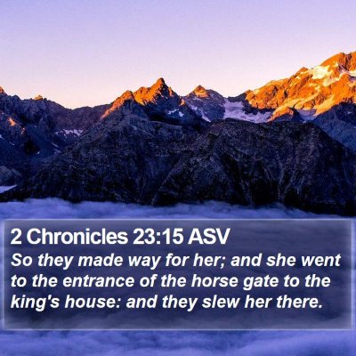 2 Chronicles 23:15 ASV Bible Verse Image