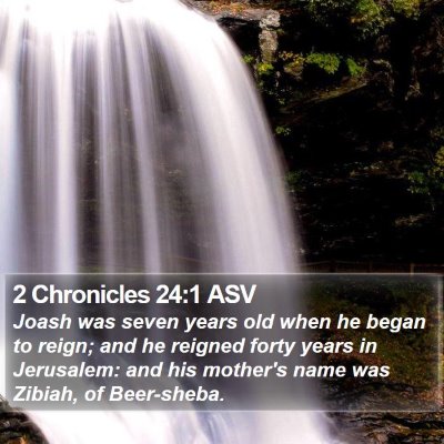 2 Chronicles 24:1 ASV Bible Verse Image