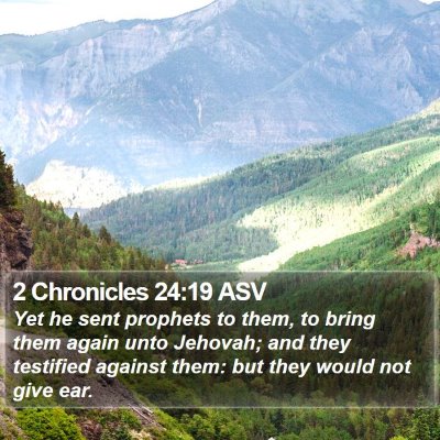 2 Chronicles 24:19 ASV Bible Verse Image