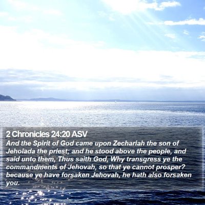 2 Chronicles 24:20 ASV Bible Verse Image