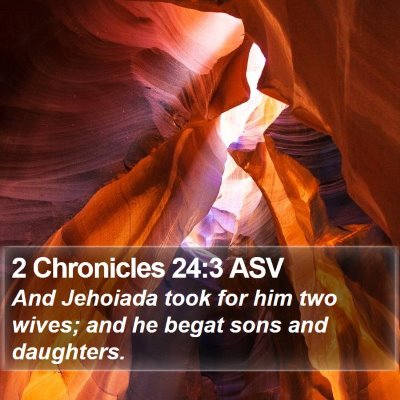 2 Chronicles 24:3 ASV Bible Verse Image