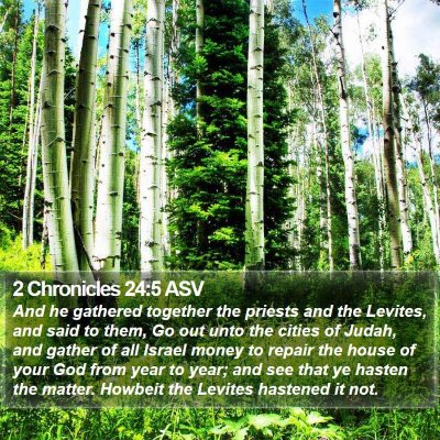 2 Chronicles 24:5 ASV Bible Verse Image