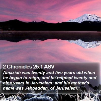 2 Chronicles 25:1 ASV Bible Verse Image