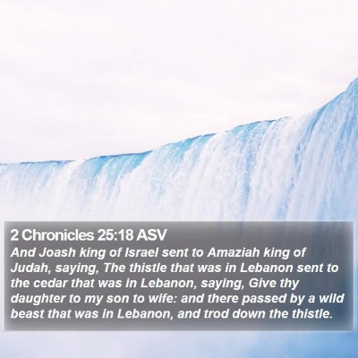 2 Chronicles 25:18 ASV Bible Verse Image