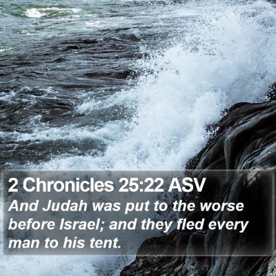 2 Chronicles 25:22 ASV Bible Verse Image