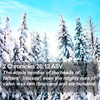 2 Chronicles 26:12 ASV Bible Verse Image