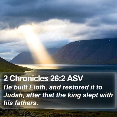 2 Chronicles 26:2 ASV Bible Verse Image