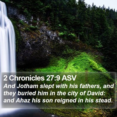 2 Chronicles 27:9 ASV Bible Verse Image