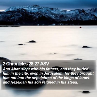 2 Chronicles 28:27 ASV Bible Verse Image