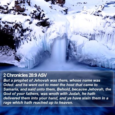 2 Chronicles 28:9 ASV Bible Verse Image