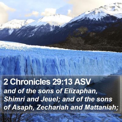 2 Chronicles 29:13 ASV Bible Verse Image