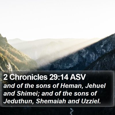 2 Chronicles 29:14 ASV Bible Verse Image
