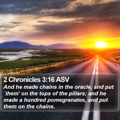 2 Chronicles 3:16 ASV Bible Verse Image