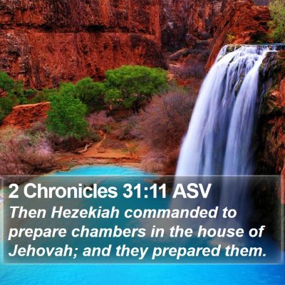 2 Chronicles 31:11 ASV Bible Verse Image