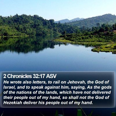 2 Chronicles 32:17 ASV Bible Verse Image