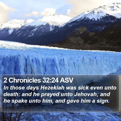 2 Chronicles 32:24 ASV Bible Verse Image