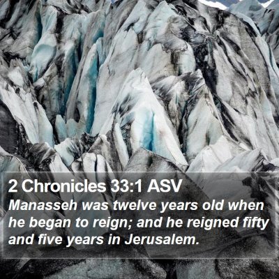 2 Chronicles 33:1 ASV Bible Verse Image