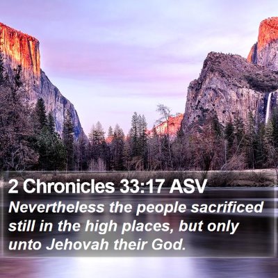 2 Chronicles 33:17 ASV Bible Verse Image