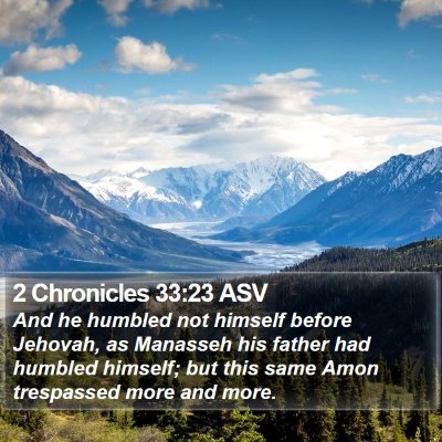 2 Chronicles 33:23 ASV Bible Verse Image