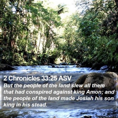 2 Chronicles 33:25 ASV Bible Verse Image