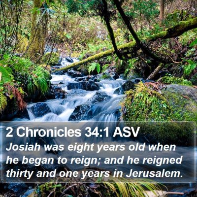 2 Chronicles 34:1 ASV Bible Verse Image