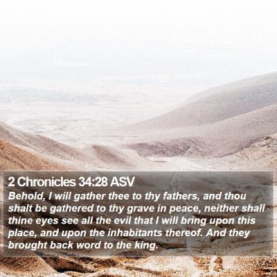 2 Chronicles 34:28 ASV Bible Verse Image