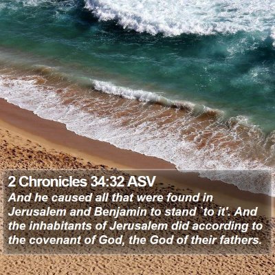 2 Chronicles 34:32 ASV Bible Verse Image