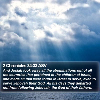 2 Chronicles 34:33 ASV Bible Verse Image