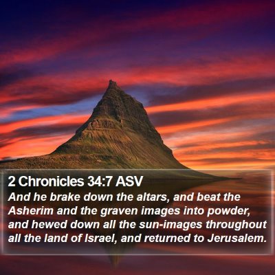 2 Chronicles 34:7 ASV Bible Verse Image