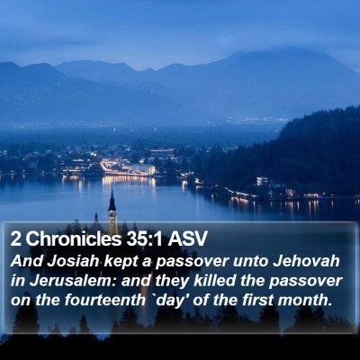 2 Chronicles 35:1 ASV Bible Verse Image
