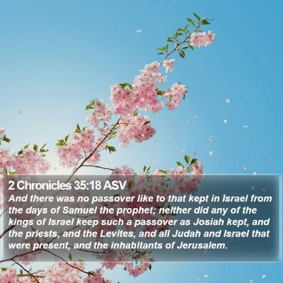 2 Chronicles 35:18 ASV Bible Verse Image