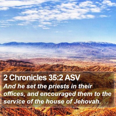 2 Chronicles 35:2 ASV Bible Verse Image