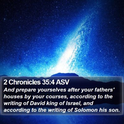 2 Chronicles 35:4 ASV Bible Verse Image