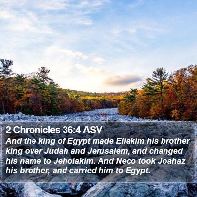 2 Chronicles 36:4 ASV Bible Verse Image