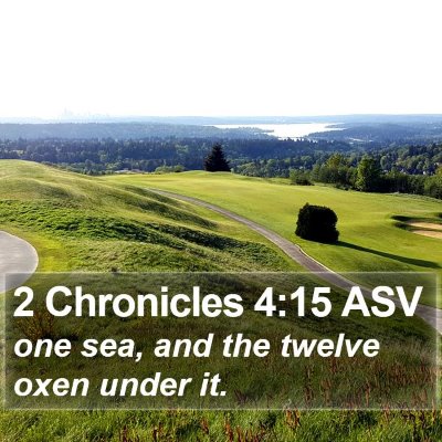 2 Chronicles 4:15 ASV Bible Verse Image