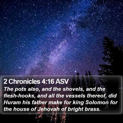 2 Chronicles 4:16 ASV Bible Verse Image