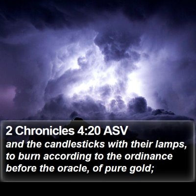 2 Chronicles 4:20 ASV Bible Verse Image
