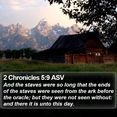 2 Chronicles 5:9 ASV Bible Verse Image