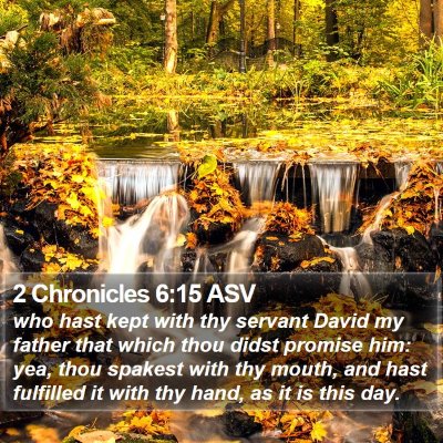 2 Chronicles 6:15 ASV Bible Verse Image