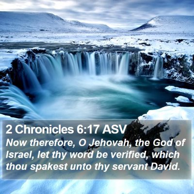 2 Chronicles 6:17 ASV Bible Verse Image