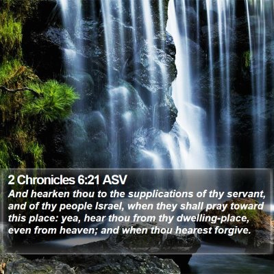 2 Chronicles 6:21 ASV Bible Verse Image