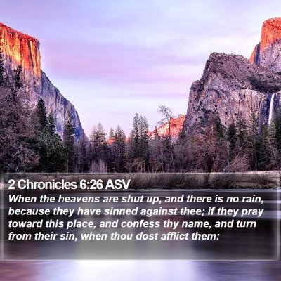 2 Chronicles 6:26 ASV Bible Verse Image