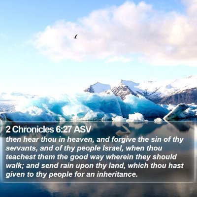 2 Chronicles 6:27 ASV Bible Verse Image