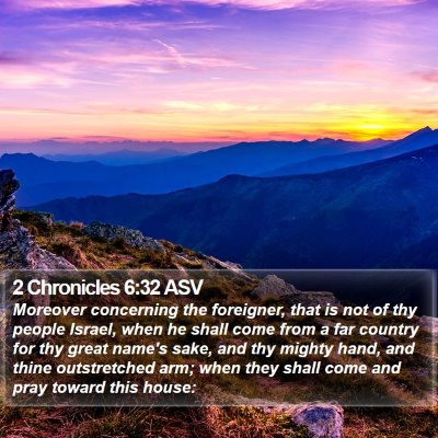 2 Chronicles 6:32 ASV Bible Verse Image