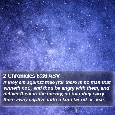 2 Chronicles 6:36 ASV Bible Verse Image