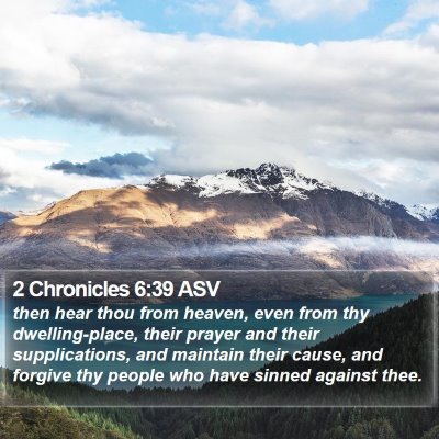 2 Chronicles 6:39 ASV Bible Verse Image